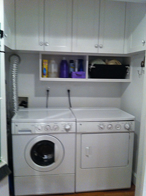 laundry closet cabinets